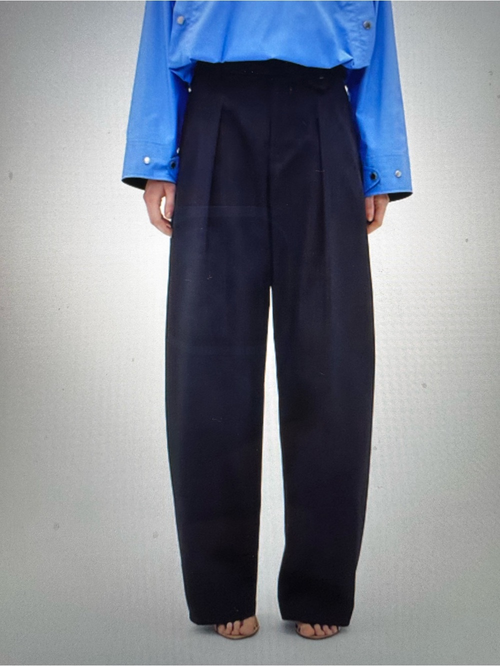 Gap x Victoria Beckham High Rise Pleated Arc Trouser / Navy/ NWT/ 4, 6